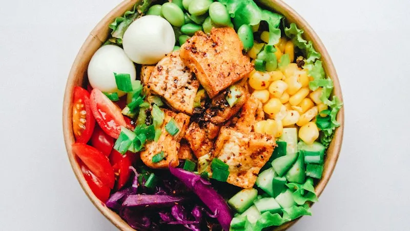 Best meal prep containers filled with a fresh salad lunch for the week