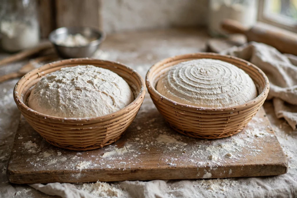 Best Proofing Baskets for Sourdough: 6 Banneton Picks for Better Loaves Best proofing baskets for sourdough with floured dough on a wooden board